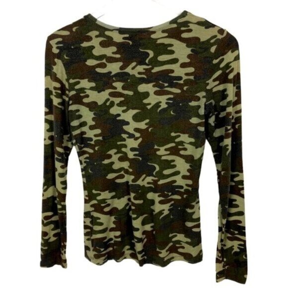INC | Long Sleeve Camo Top Sz S - Picture 6 of 7